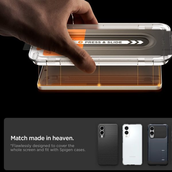 Spigen Glass tR EZ Fit HD 1 Pack transparency-Samsung Galaxy S25 Edge (AGL09411) - Image 8